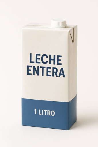 LECHE LIQUIDA ENTERA L.V.  1 LITRO MX